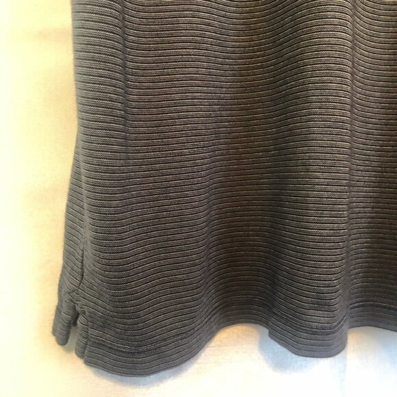 NWOT Calvin Klein Mens XLG Golf Shirt Black with Grey Stripes - Picture 5 of 9